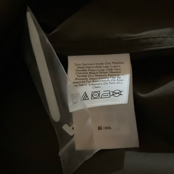 Eddie Bauer dark green button down shirt L NWOT - Picture 8 of 10